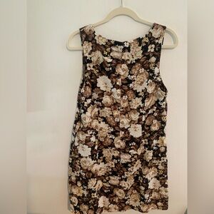 Abercrombie & Fitch Black and Brown Floral Mini Dress